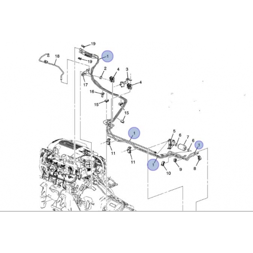 15765803 Gmc Sierra 1500 Fuel Line Kit 2625